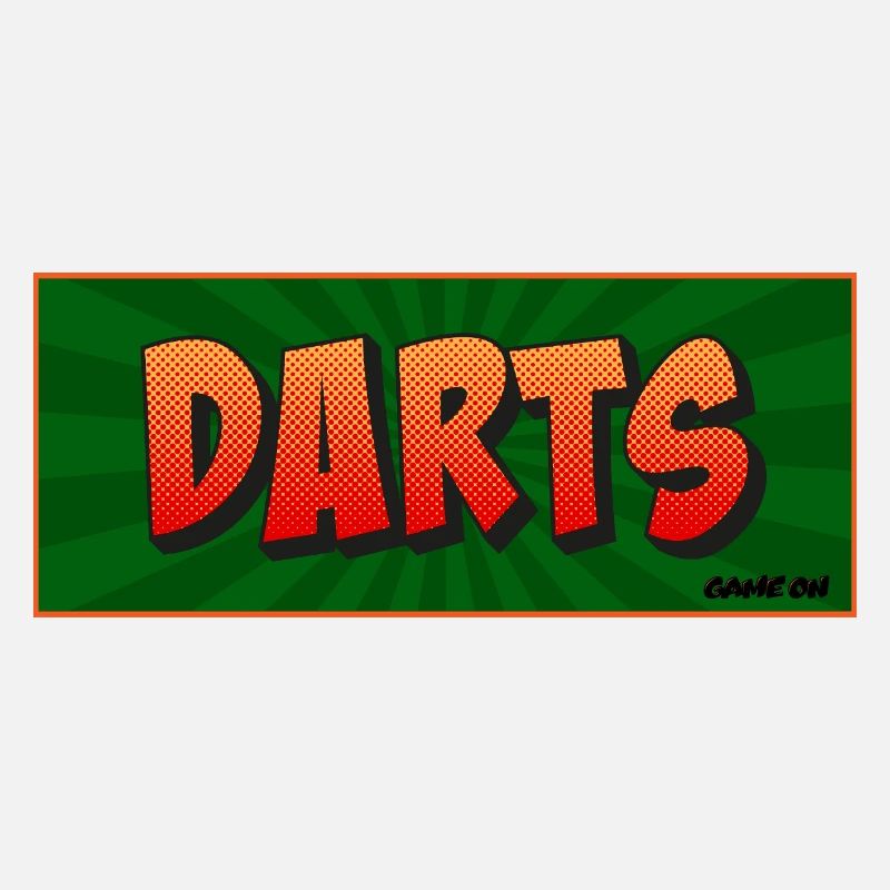 Darts Comic Retro Spielmotiv