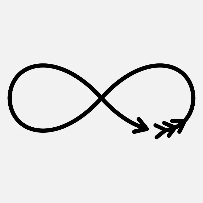Flèche du Signe de l’Infini Cadeau Amour