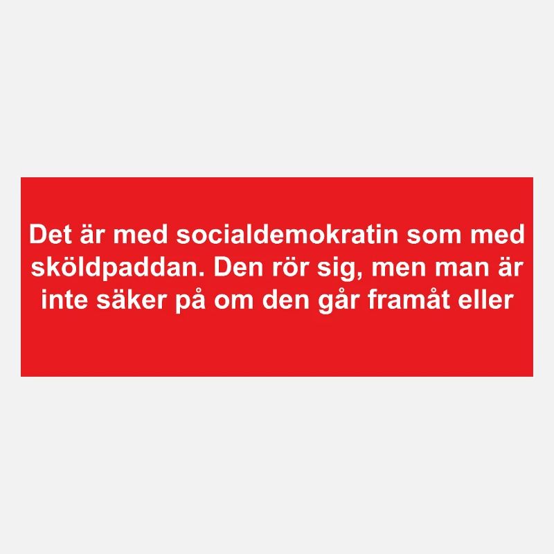 Social Democratic Turtle in Red Background