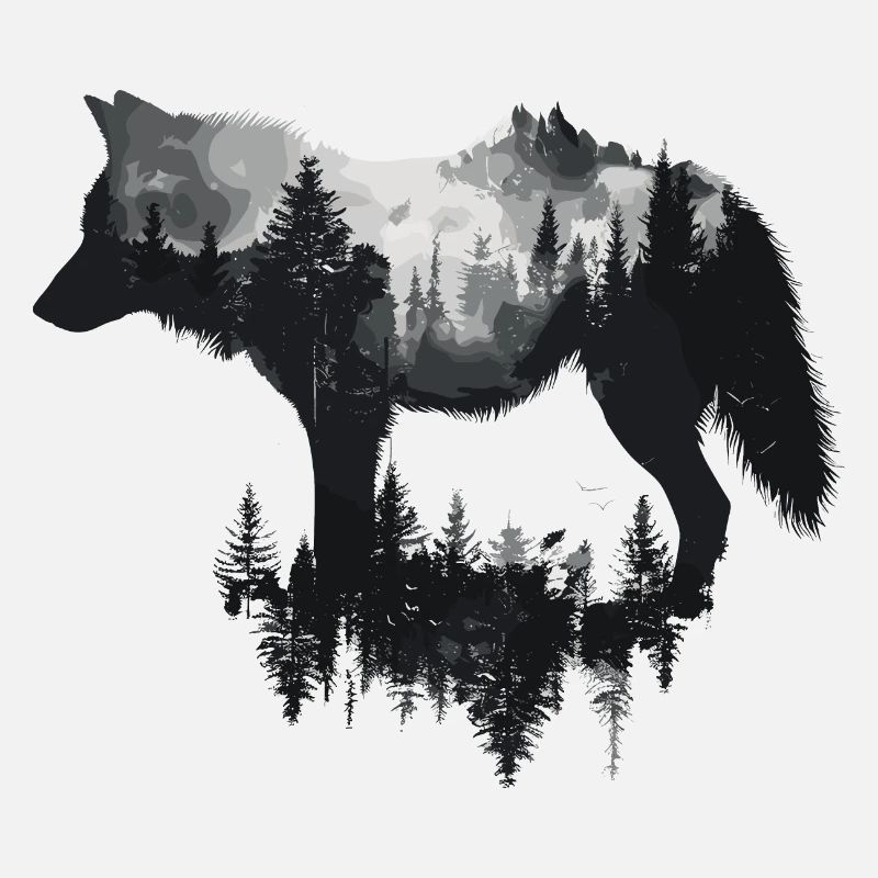 Wolf Wild Wolves Wilderness Howling Forest
