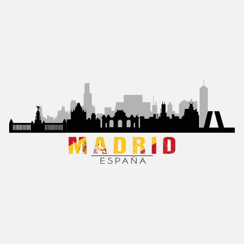 Madrid España Spanien Silhouette