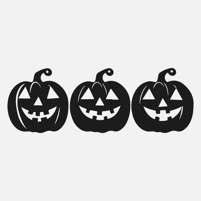 Scary pumpkin scene with laughing face