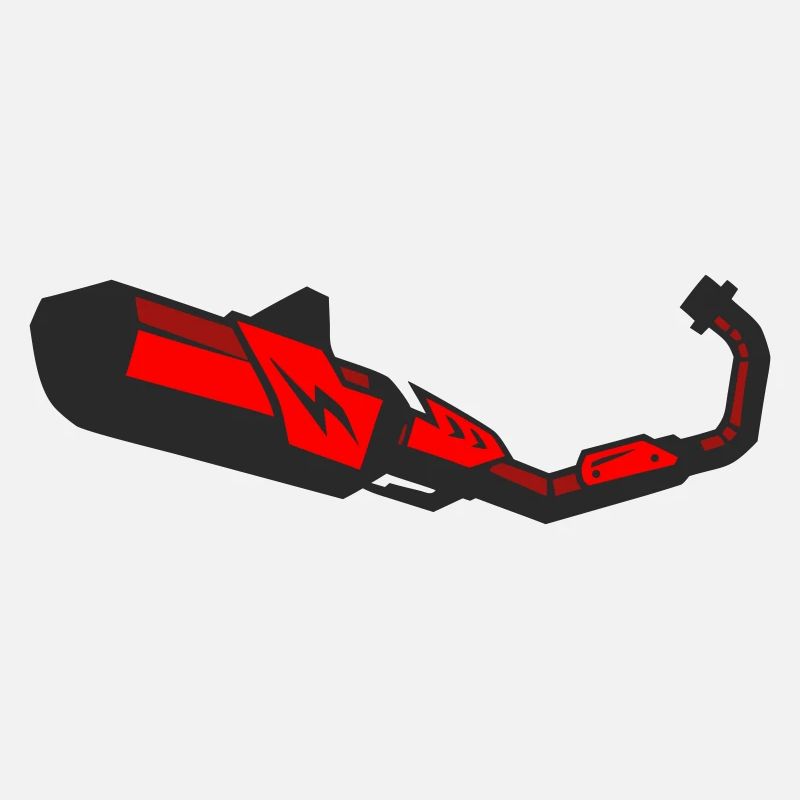 Motorcycle Exhaust Tuning Vector