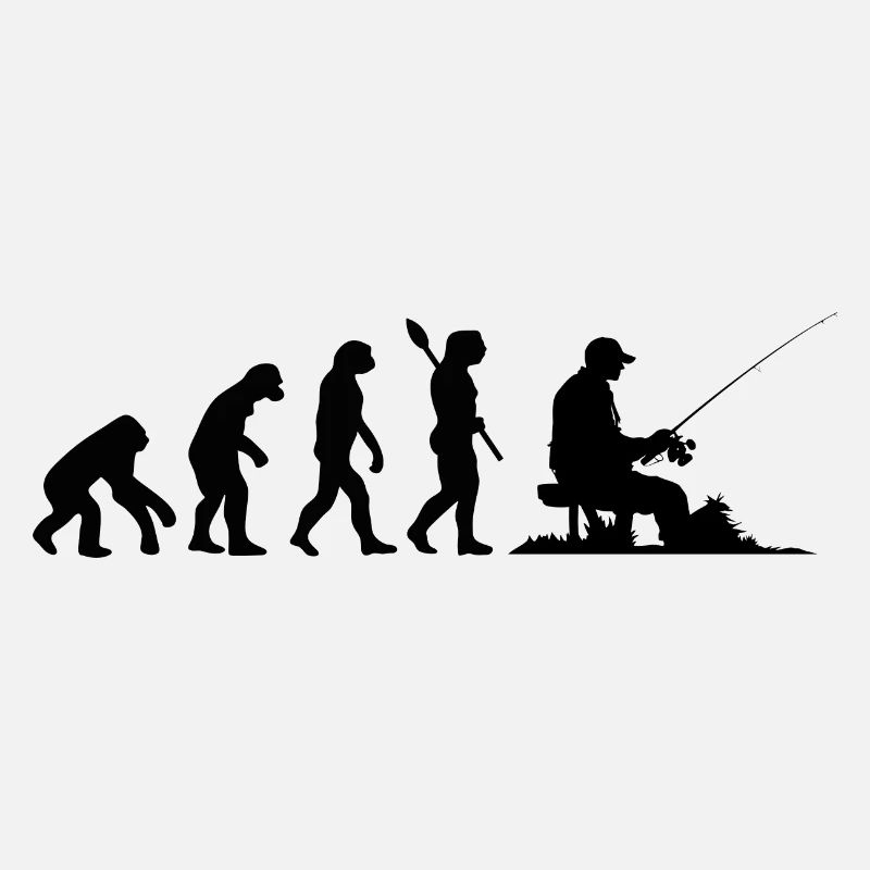 Drôle d’évolution humaine pêcheur amateur de pêche