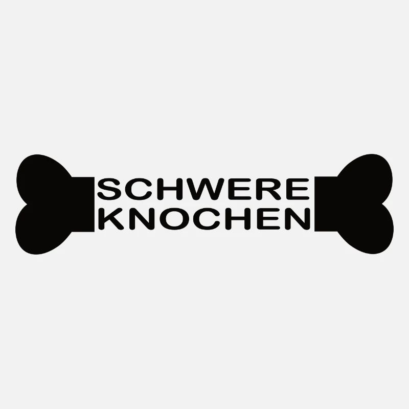 Schwere Knochen schwarz
