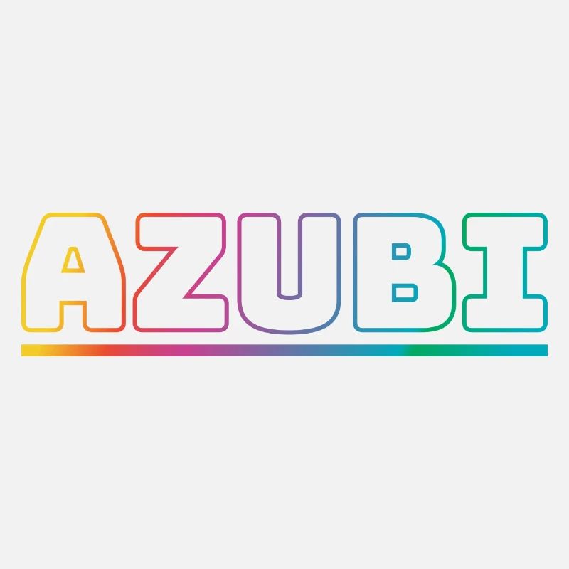 Design Azubi outline bunt