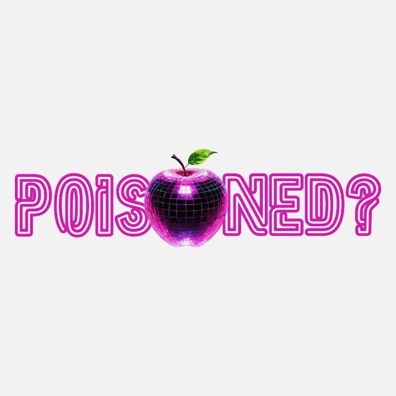 Neon-Apple mit Glitzer-Effekt 