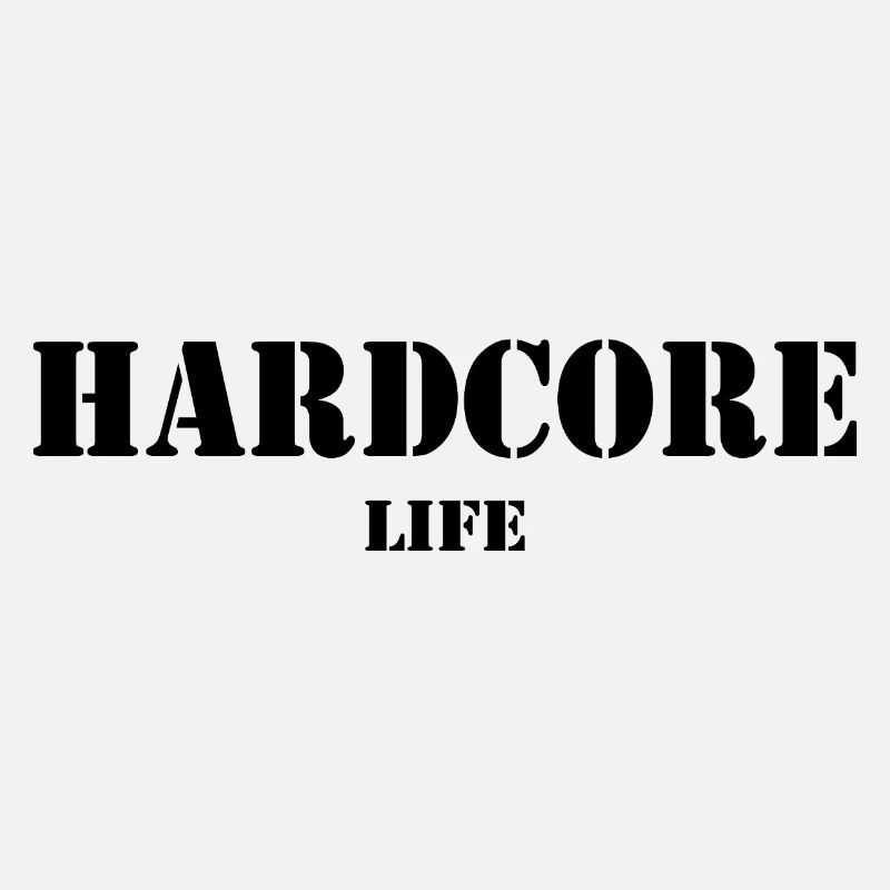 Hardcore Life couleur noire