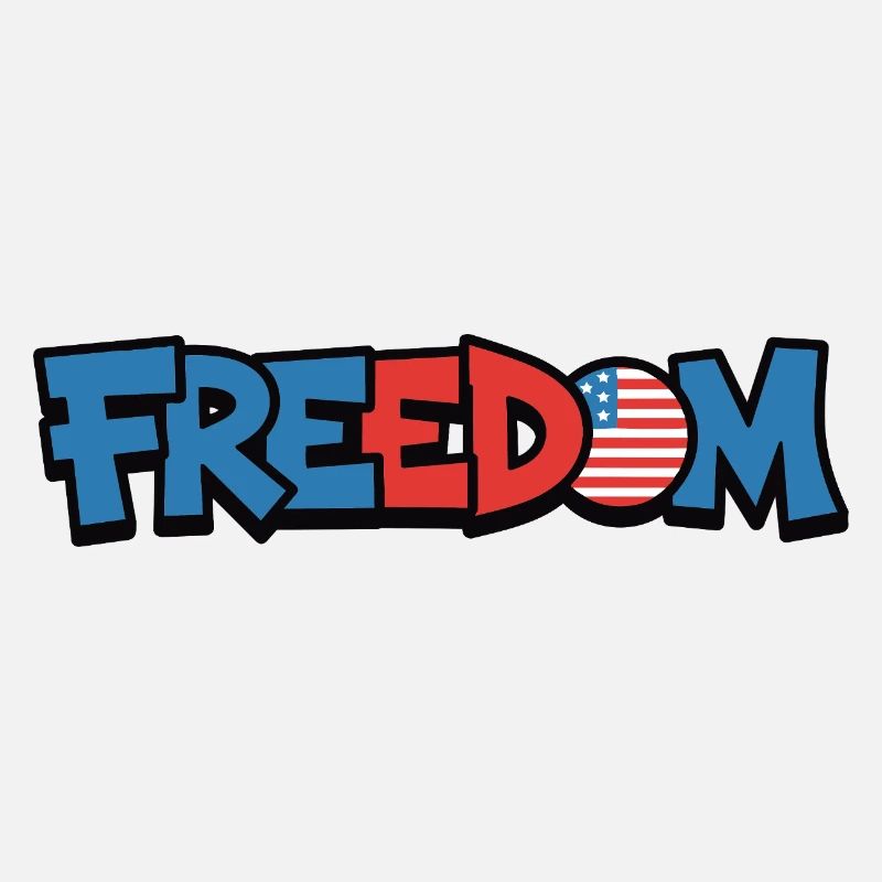 Freedom Typography Statement Design