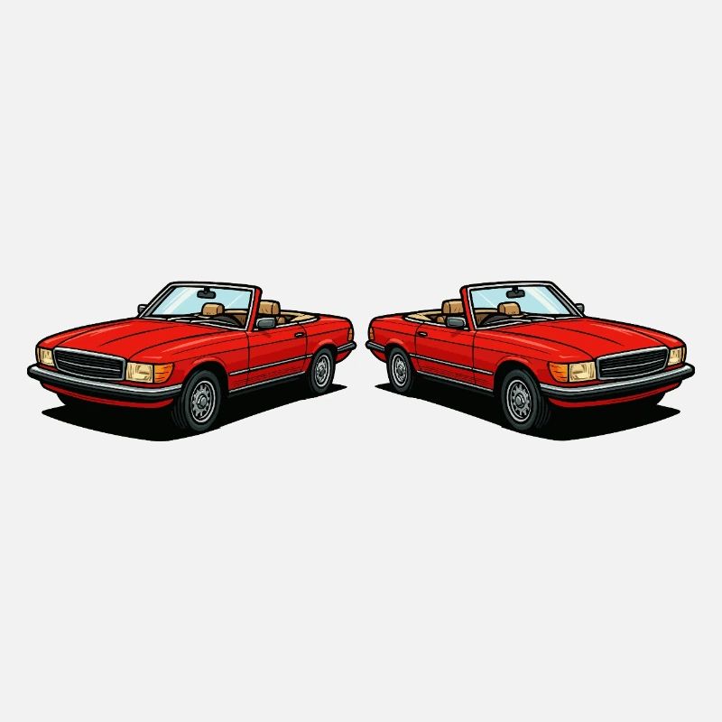 Red convertible duo: classic two-seaters
