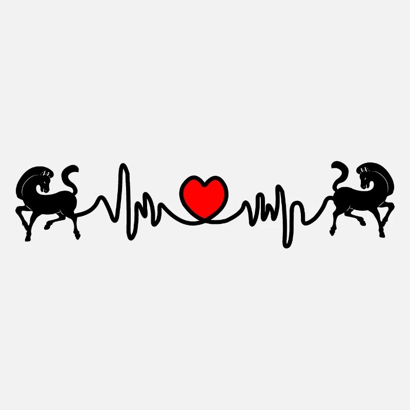 Zwei Pferde Cardio-Herzfrequenz