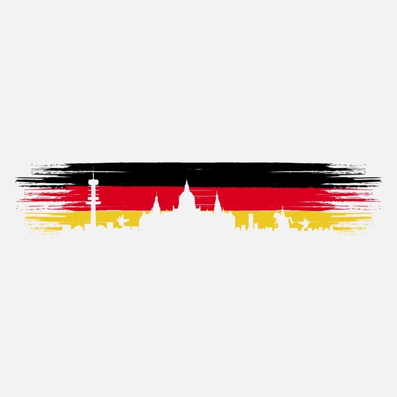Hanovre Allemagne Drapeau Basse-Saxe Skyline