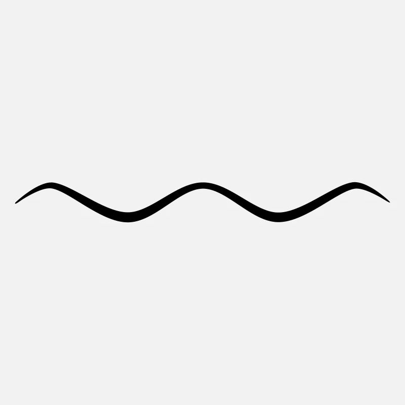 Ligne ondulée de la vague symbolique