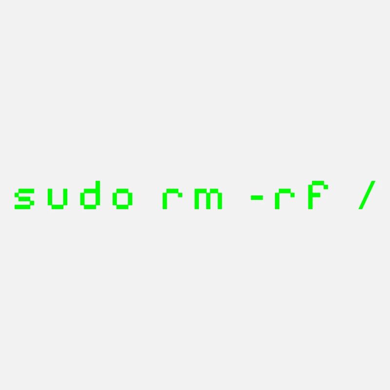 Linux rm-rf T-Shirt – Admin-System- und Entwicklungsreihenfolge