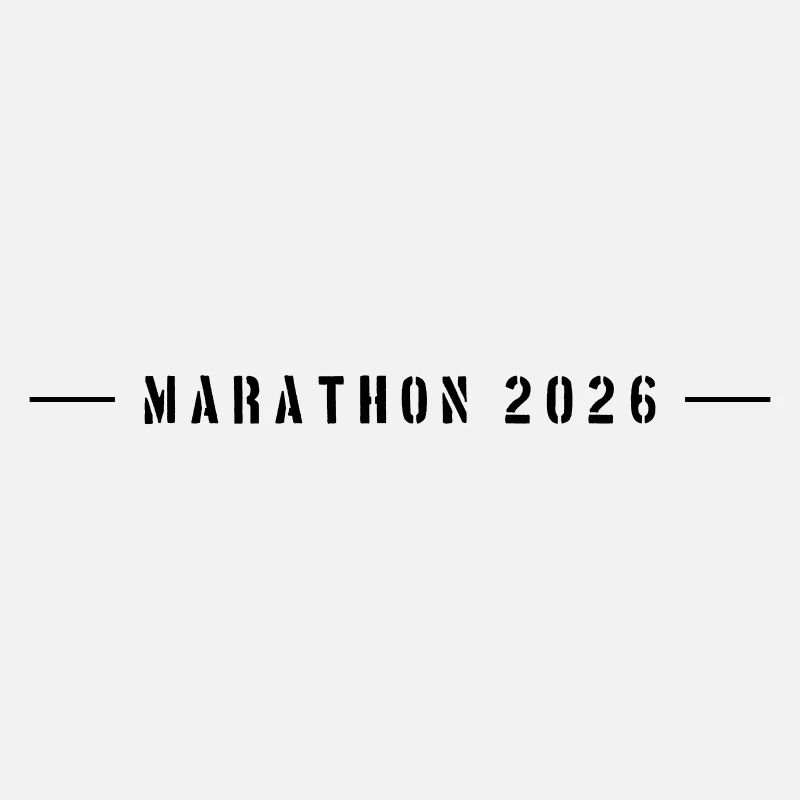 Marathon 2026 Schriftzug