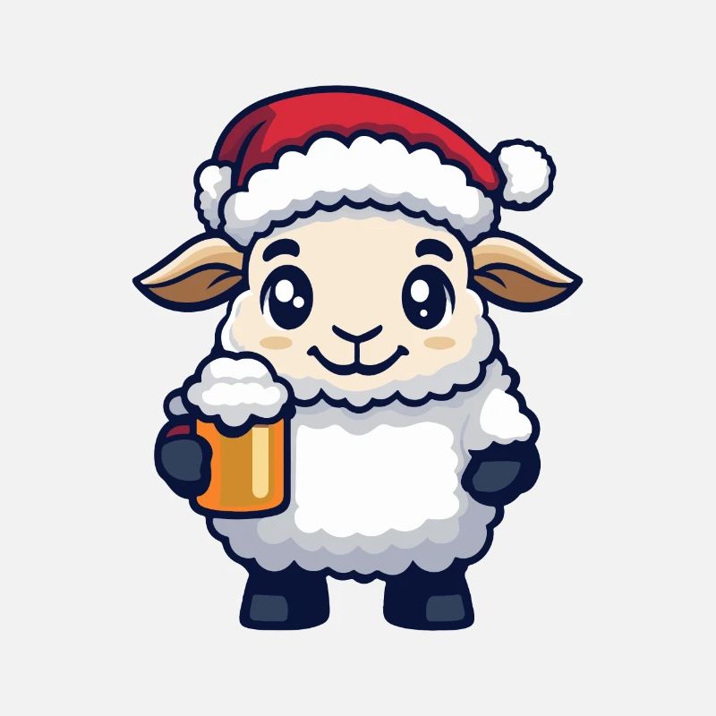 Bière de mouton Noël