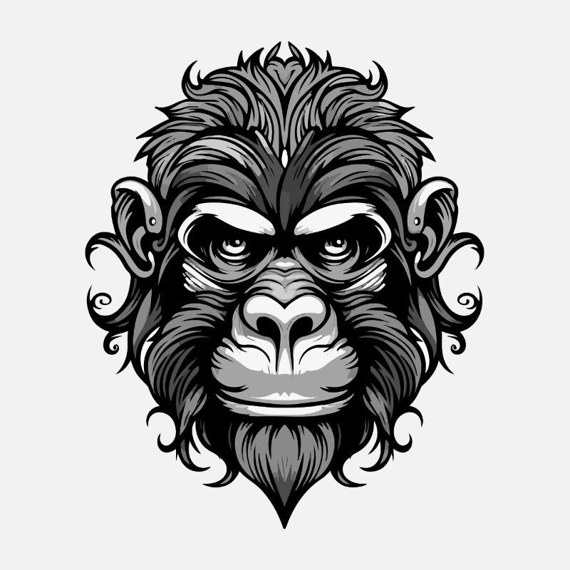 Affe Kopf