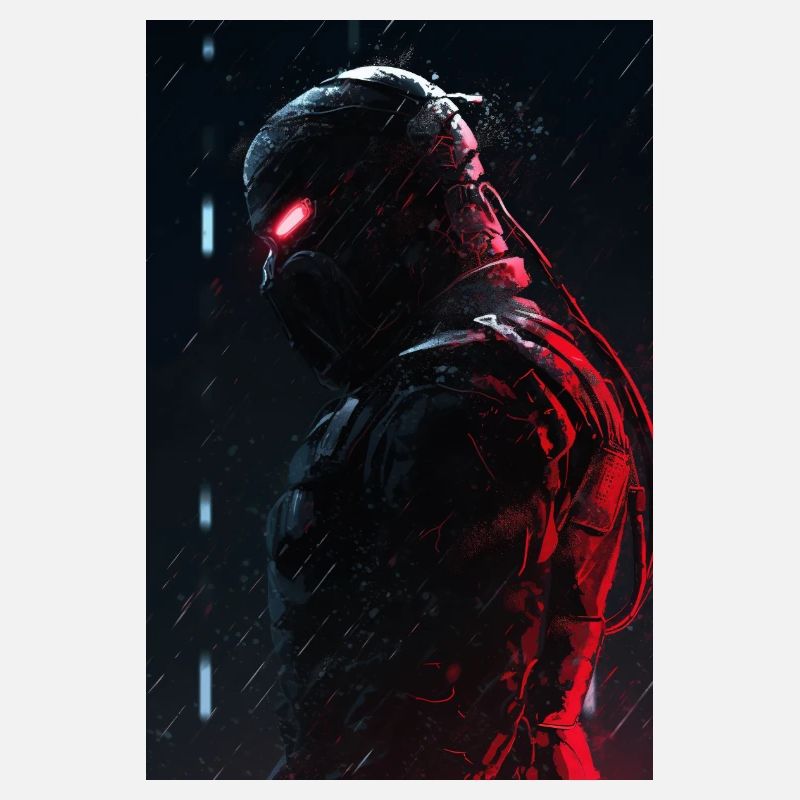 Neon Cyber Future Warrior #7