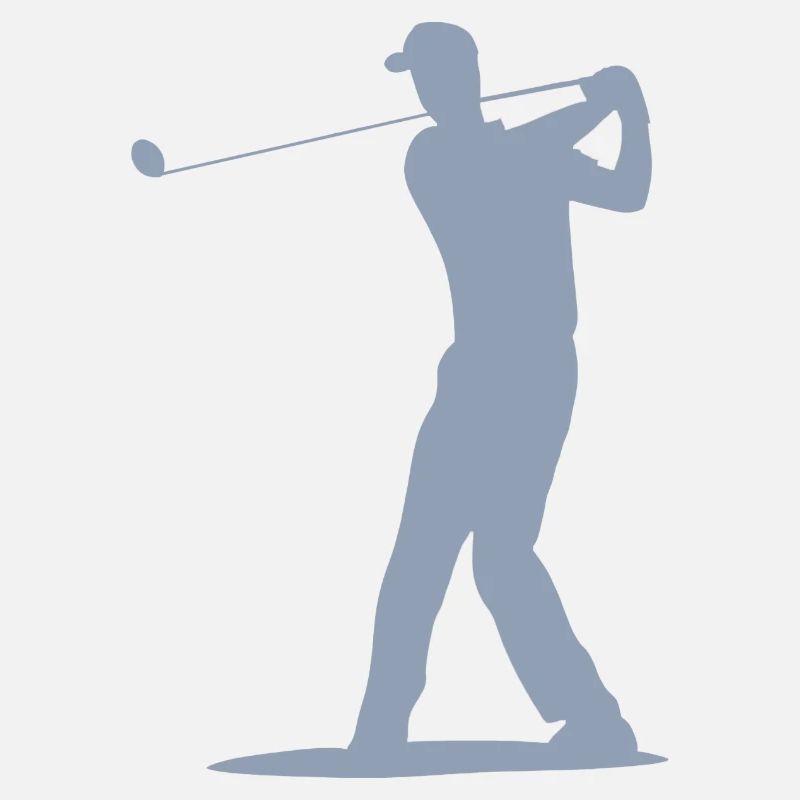 Golfer Abschlag Silhouette - Herren Design