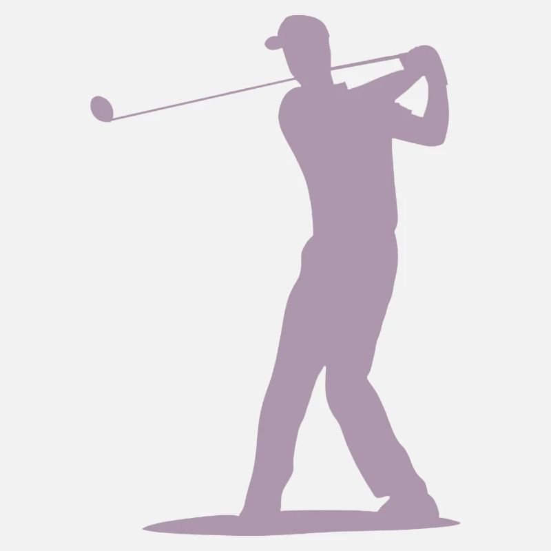 Golfer Abschlag Silhouette - Herren Design