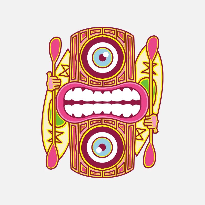 Roter Tiki King - Kajak