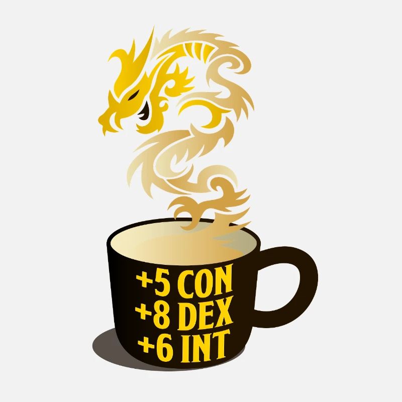 Dragon Steam RPG Stat Mug