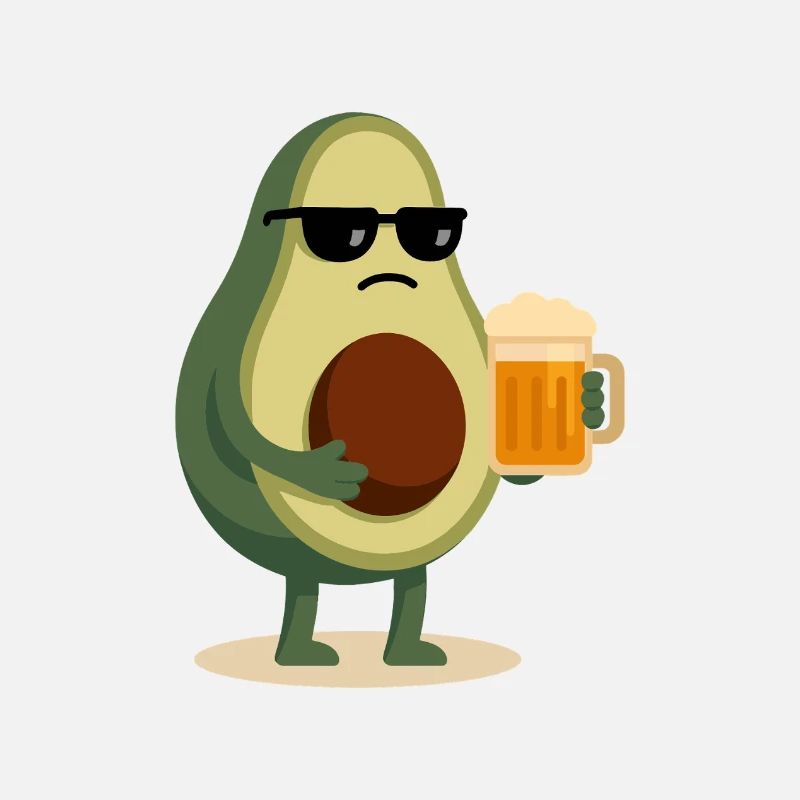 Avocat bière – humour chill et décalé
