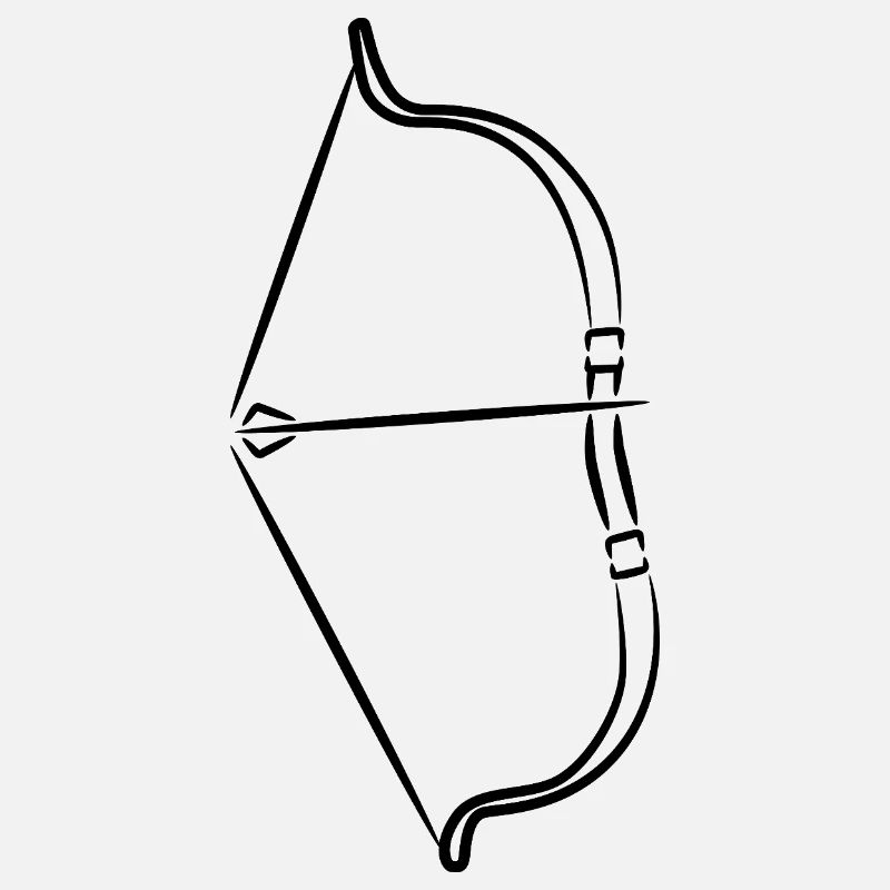 Croquis d’arc et de flèches