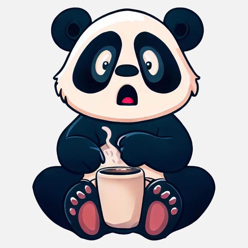 Panda Schockiert von Kaffee