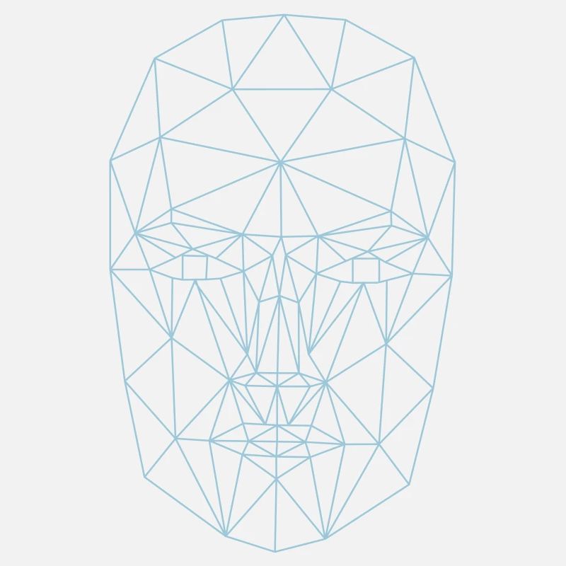 wireframe Visage abstrait