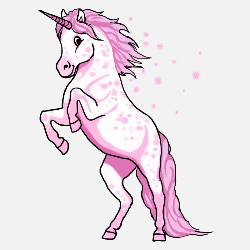 Pünktchen Einhorn Rosa