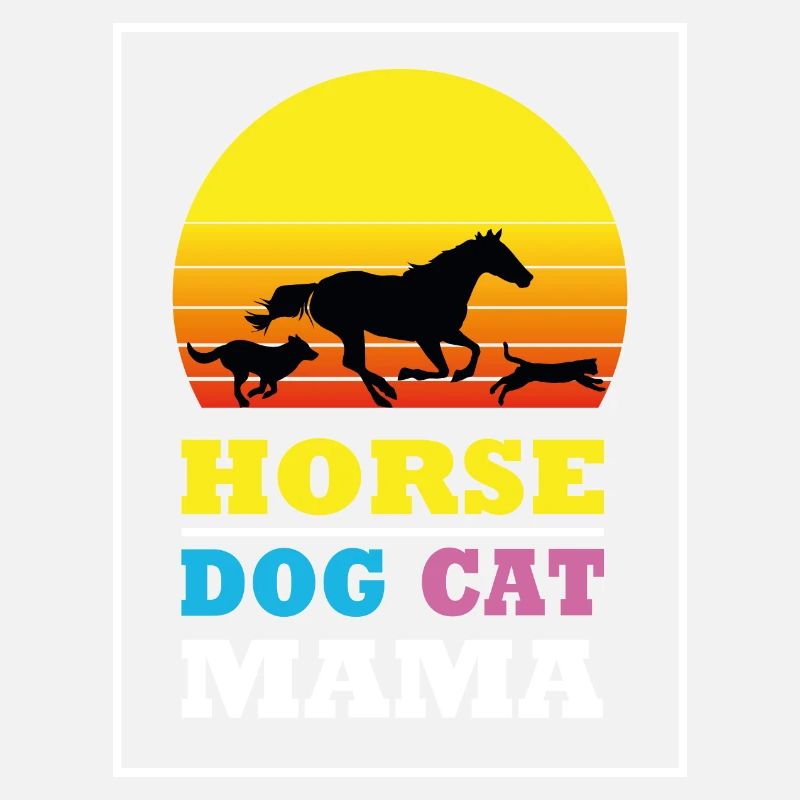 Pferd Katze Hunde Mama