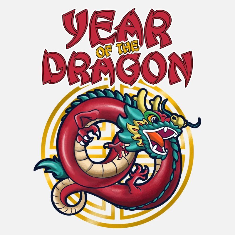 Chinesisches Neujahr Drache China Asian I Geschenk