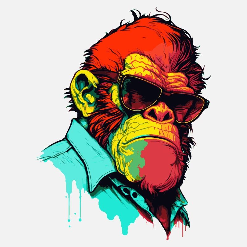 Gorilla with sunglasses