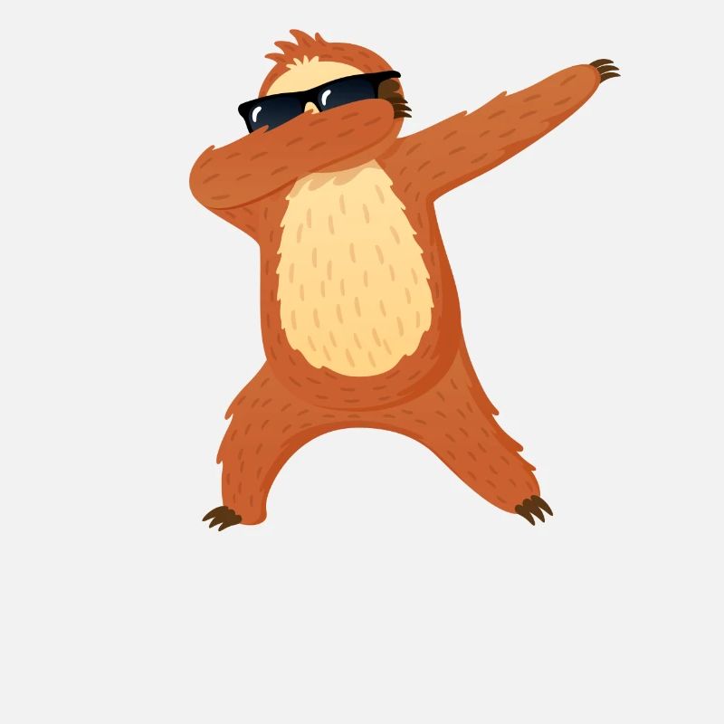 Sloth With Sunglasses Dabbing