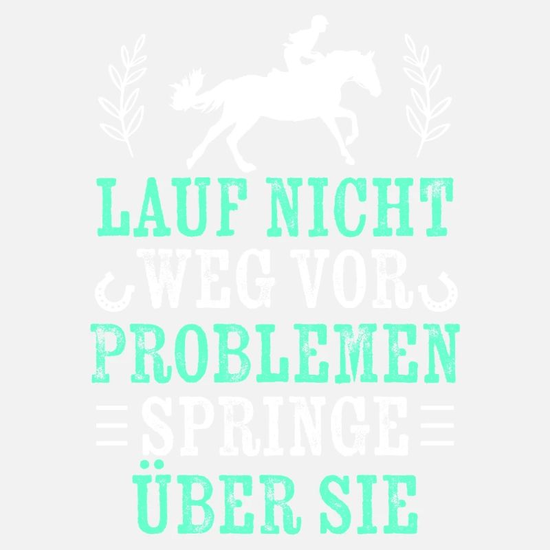 Springe über Probleme - Springreiten
