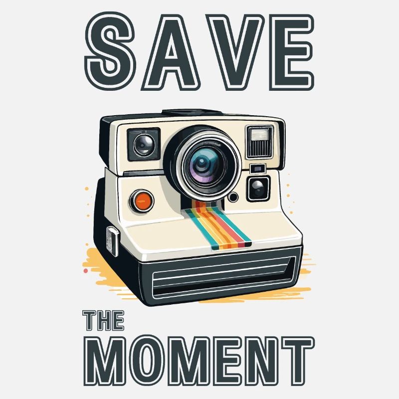 Save the moment. Retro camera.