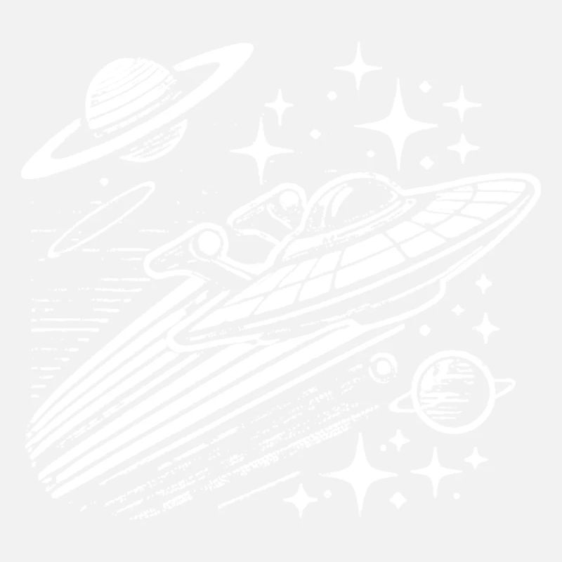 Vintage Sci-Fi Raumschiff