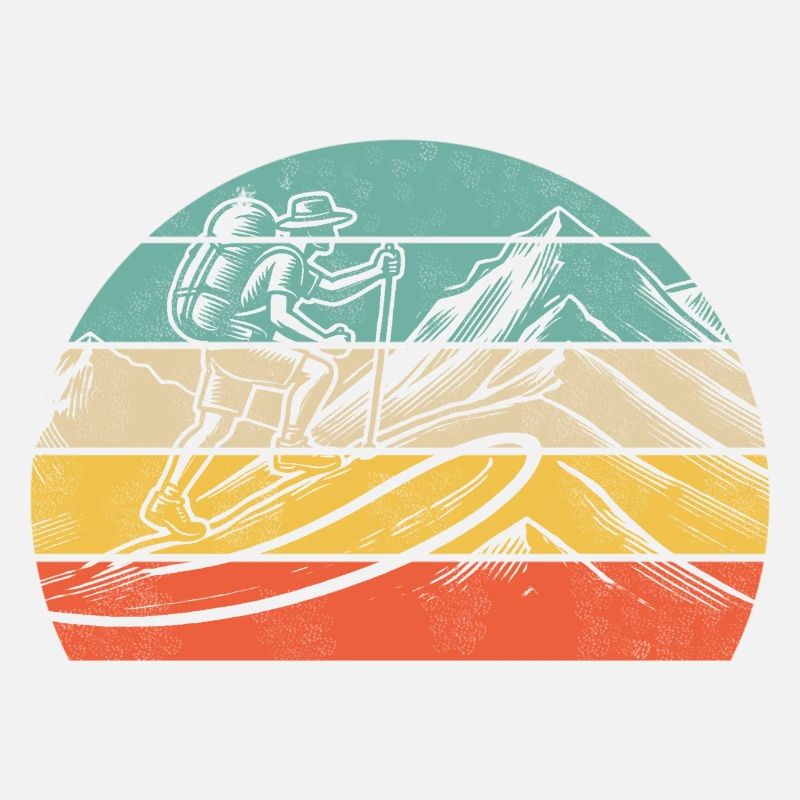 Wanderer Bergpfad