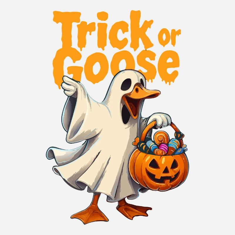Trick or Goose Halloween Goose
