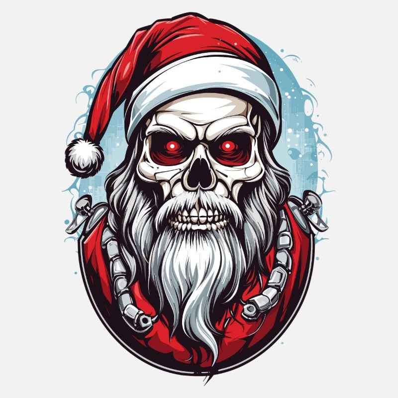 Totenkopf Weihnachtsmann