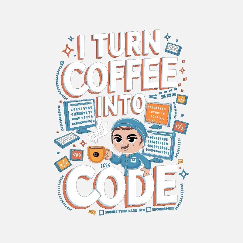 Coffee and Code – Fun Programmer Design