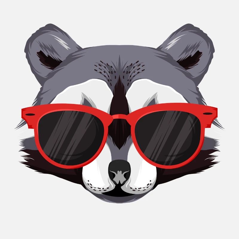 Waschbär mit Sonnebrille