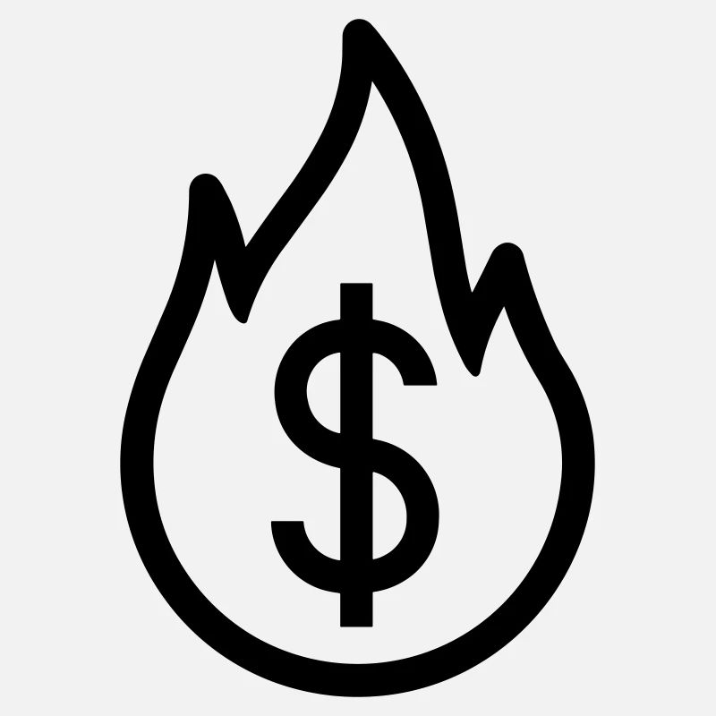 Geld verbrennen
