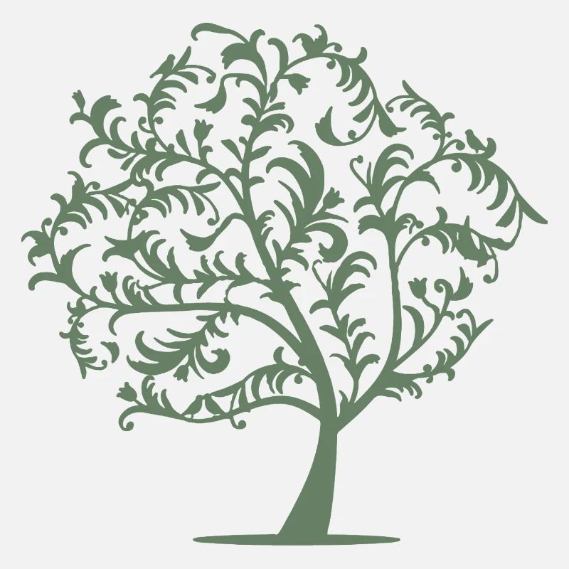 Minimalist Tree Birds Spring Silhouette