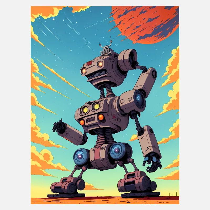 50s Cartoon - Crazy Robot - Sci-Fi