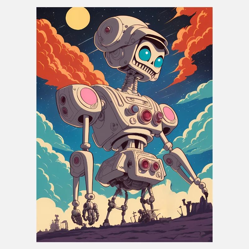 50s Cartoon - Crazy Robot - Sci-Fi