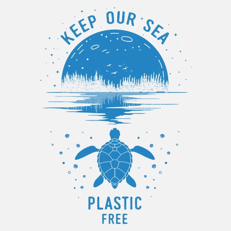 Halten Sie unser Meer plastikfrei