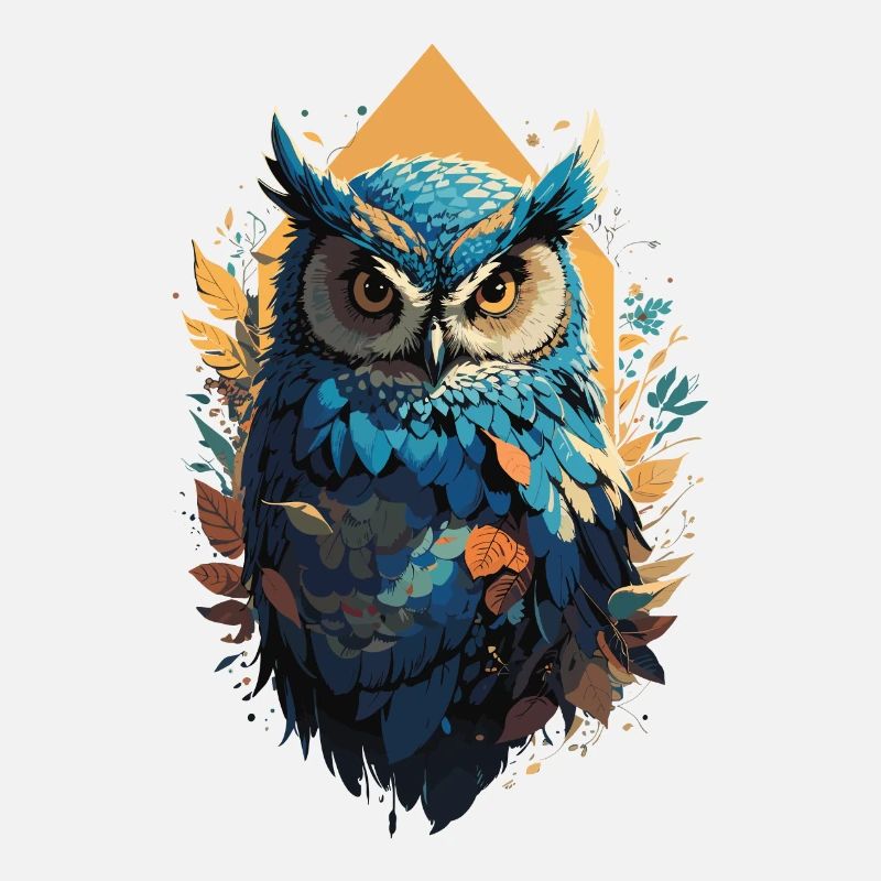 Fantasy Owl in Vector Style