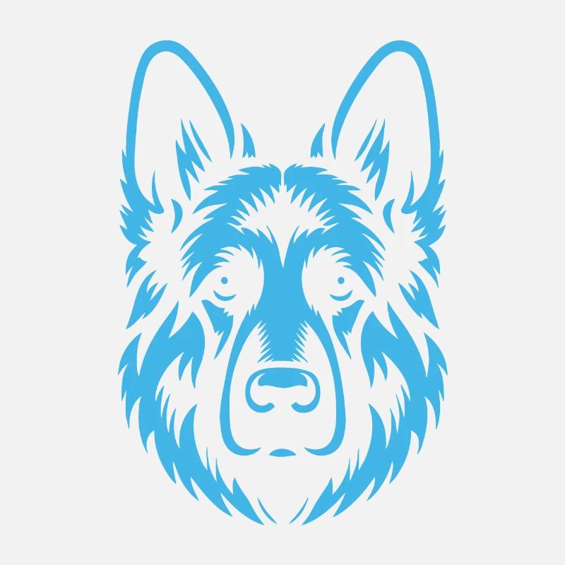 Simple Blue Shepherd Design